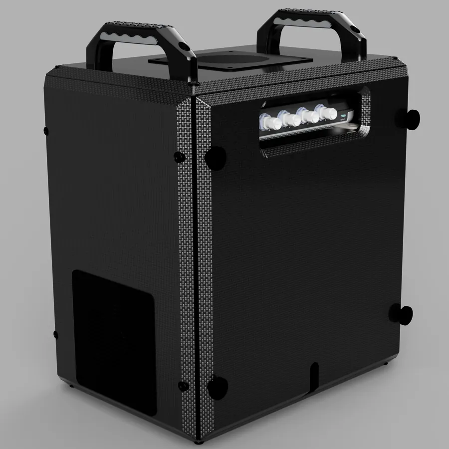 Portable custom electronics station with connector panel